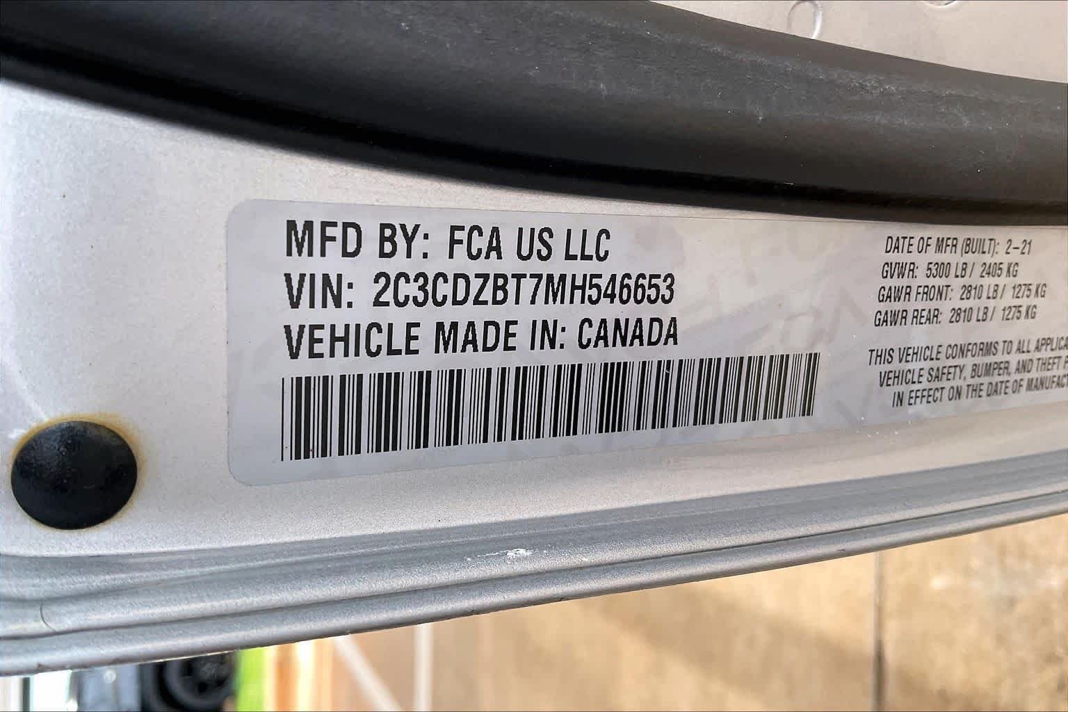 Used 2021 Triple Nickel Clearcoat Dodge R/T image 33