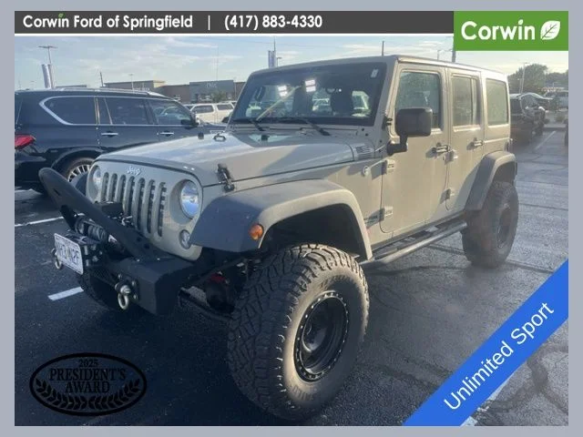 Used 2018 Gobi Clearcoat Jeep Unlimited Sport image 1