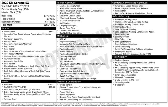 Used 2020 Grey Kia EX image 11
