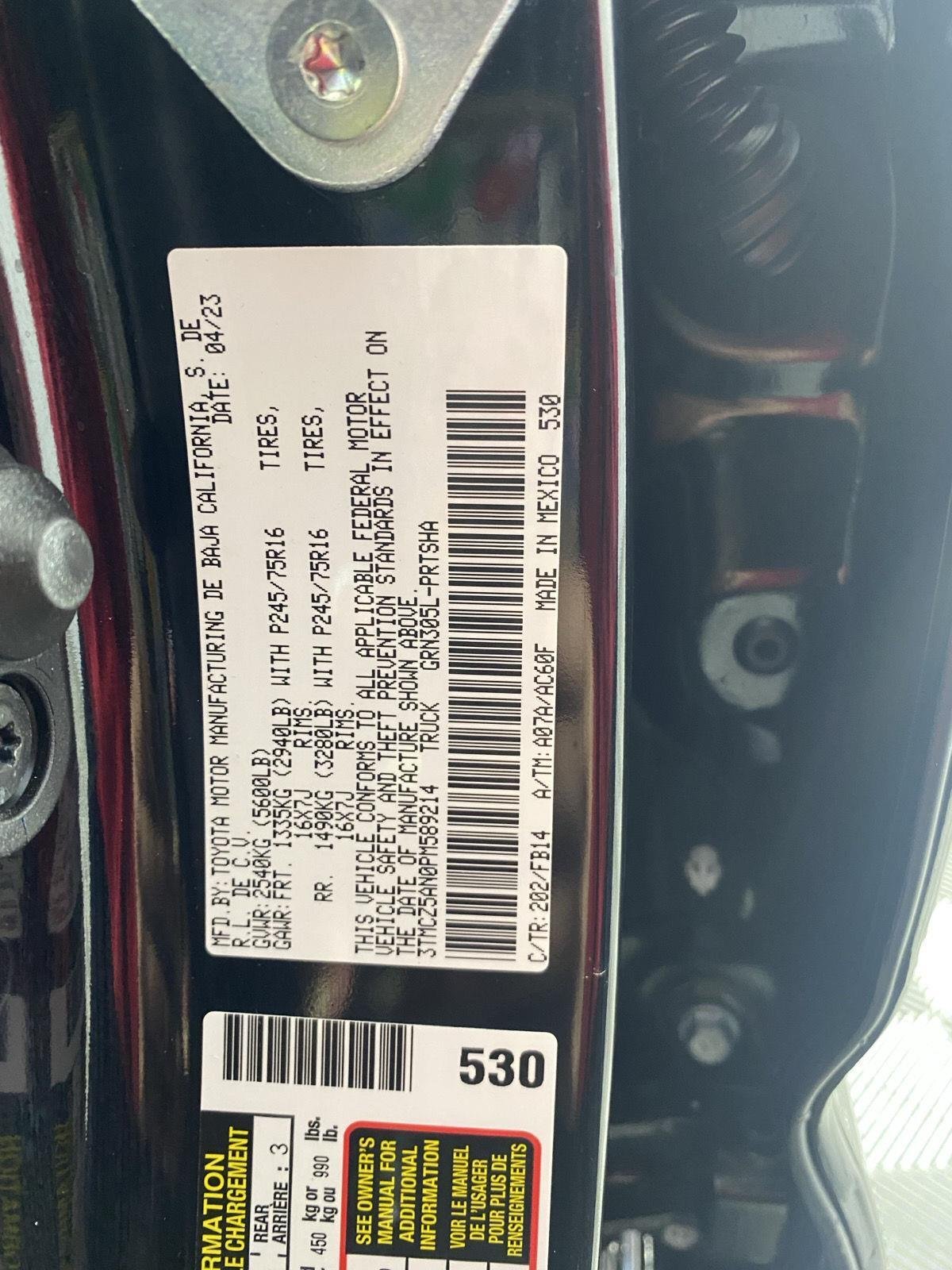 Used 2023 Black Toyota SR V6 image 23