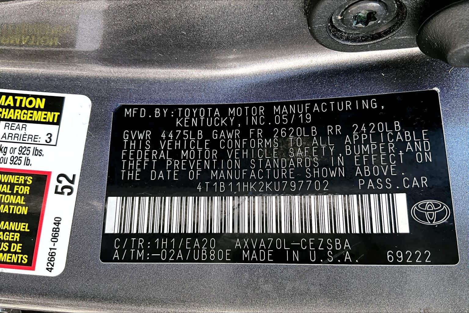 Used 2019 Predawn Gray Mica Toyota SE image 36