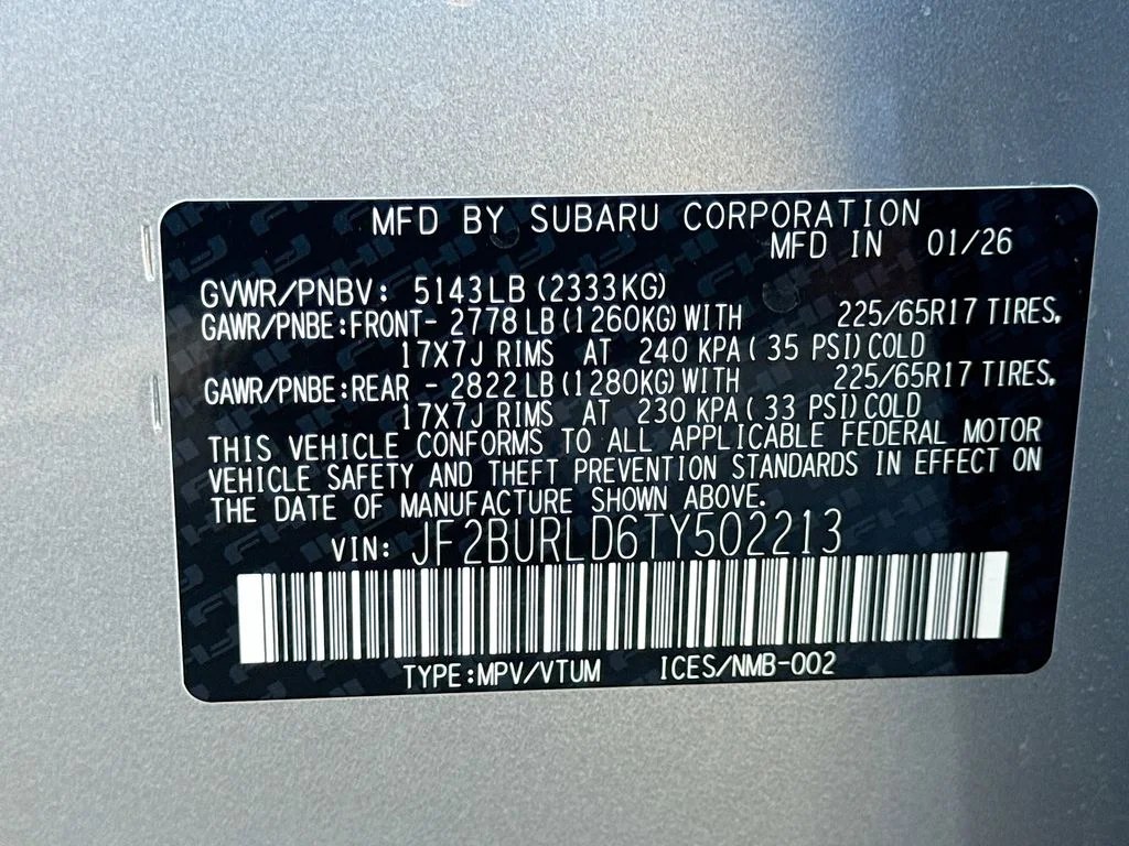 New 2026 Silver Subaru Wilderness image 43