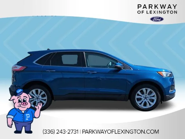 Used 2022 Blue Ford Titanium image 6