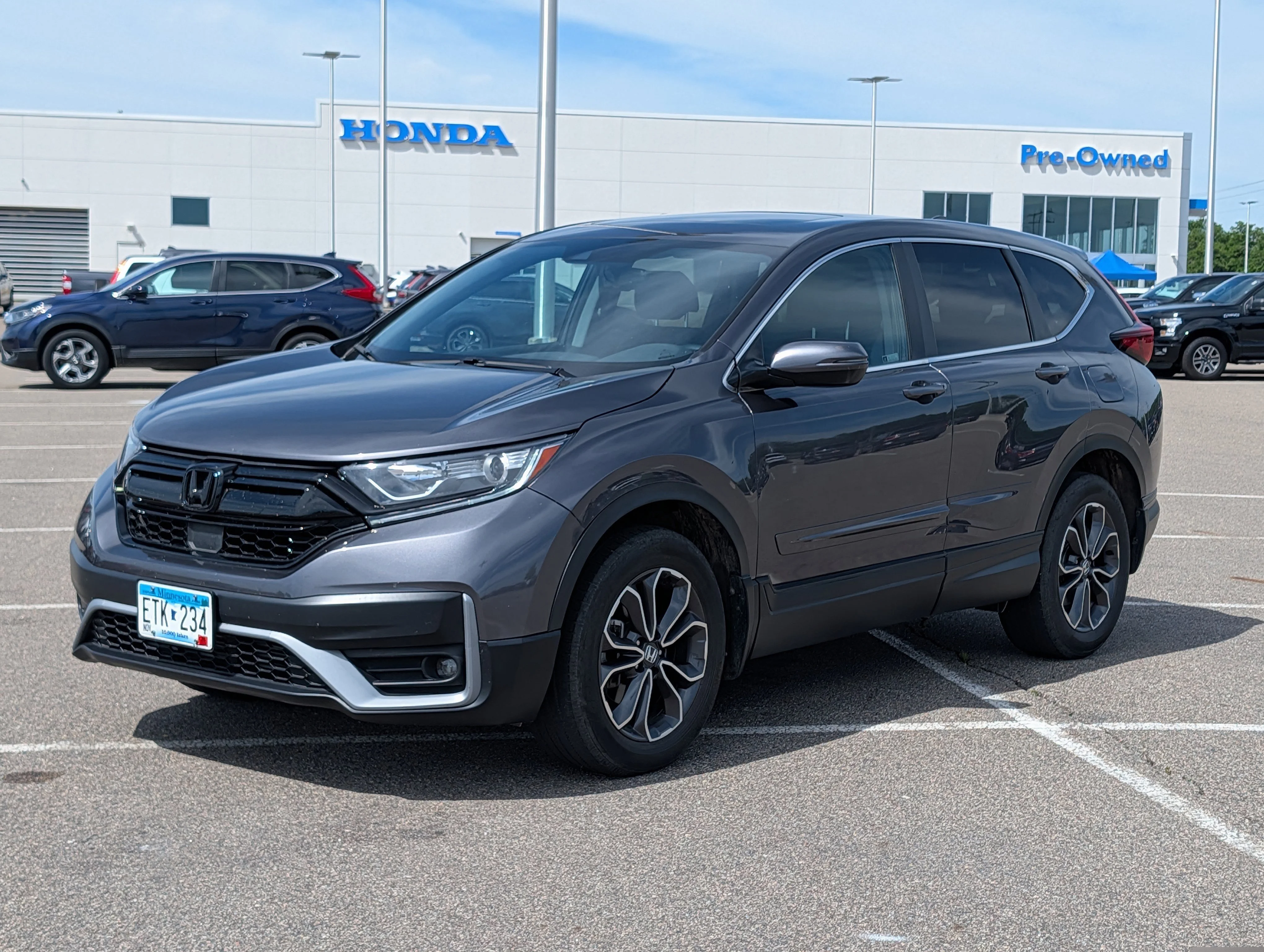 Used 2020 Honda CR-V EX-L with VIN 2HKRW2H86LH690601 for sale in Waite Park, Minnesota