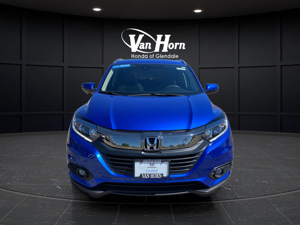 Certified Used 2022 Aegean Blue Metallic Honda EX image 2