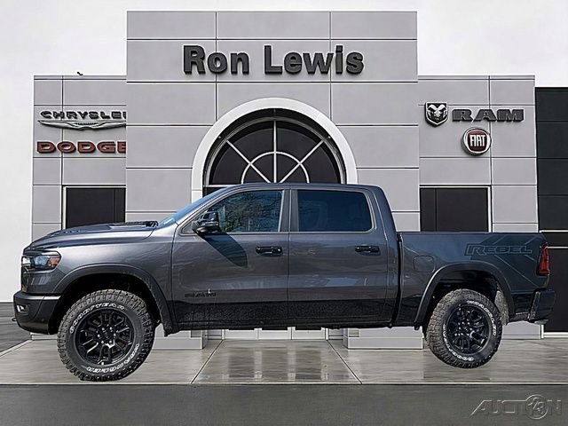 Gray (Granite Crystal Metallic Clearcoat) 2026 RAM 1500 Rebel Crew Cab 4WD Pickup Truck Four-Wheel Drive