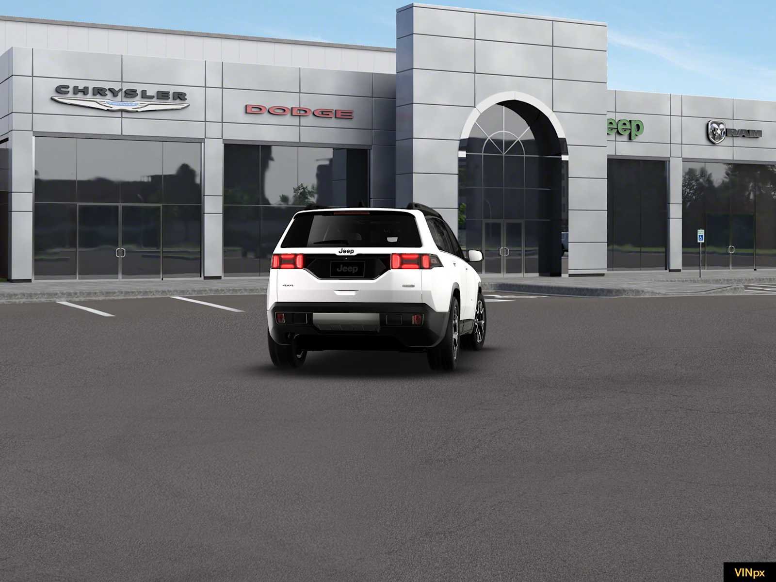 New 2026 Bright White Clear-Coat Exterior Paint Jeep Overland image 14