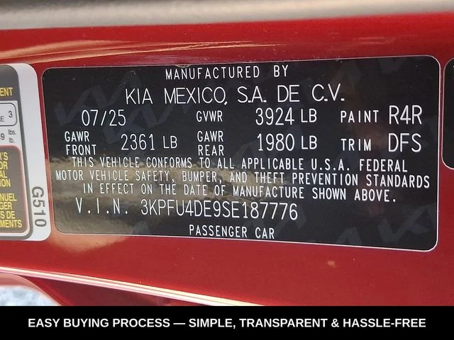 Used 2025 Red Kia EX image 28