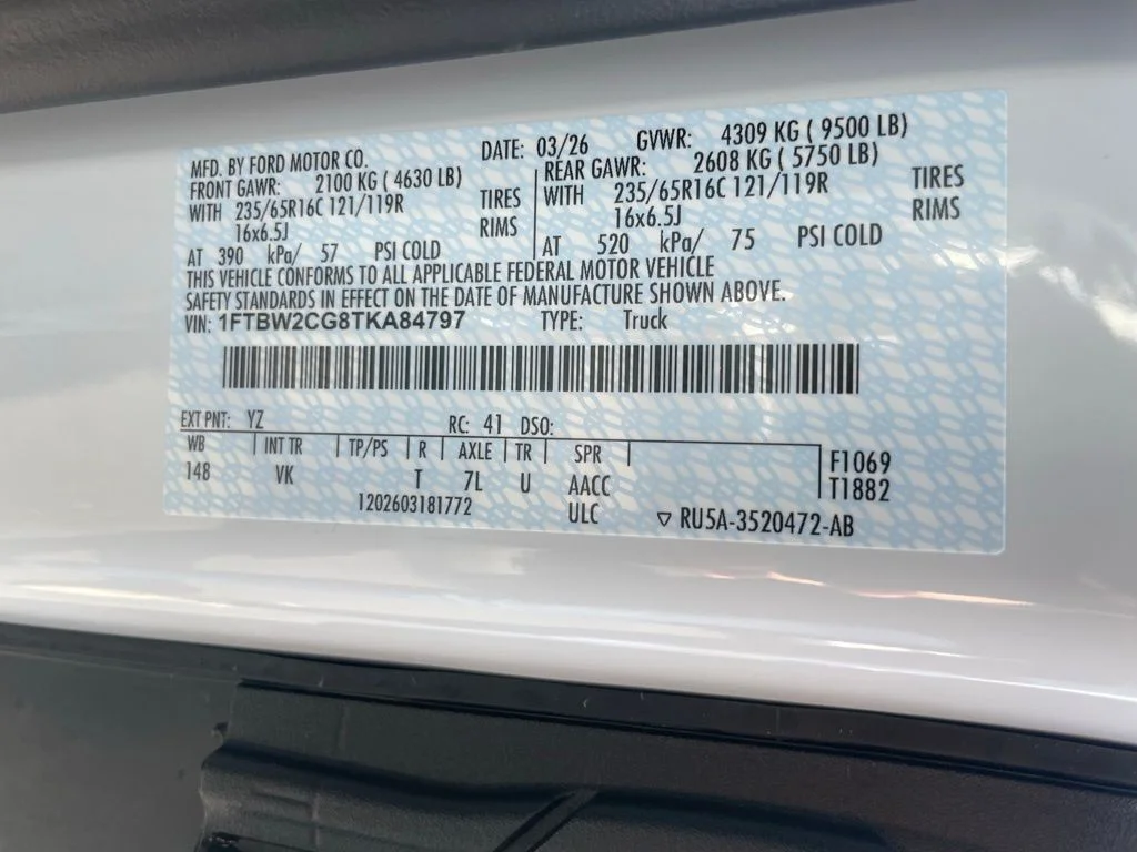 New 2026 Oxford White Ford Cargo Van image 44
