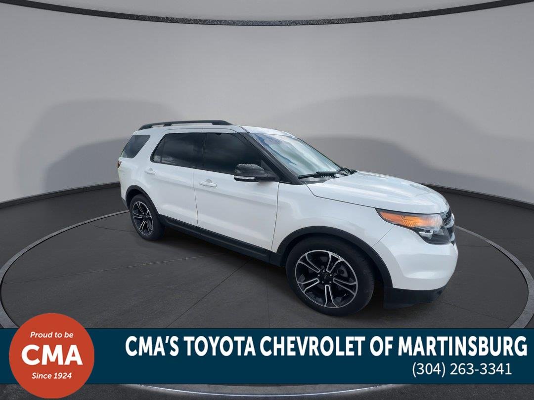 Used 2015 White Platinum Metallic Tri-Coat Ford Sport image 2