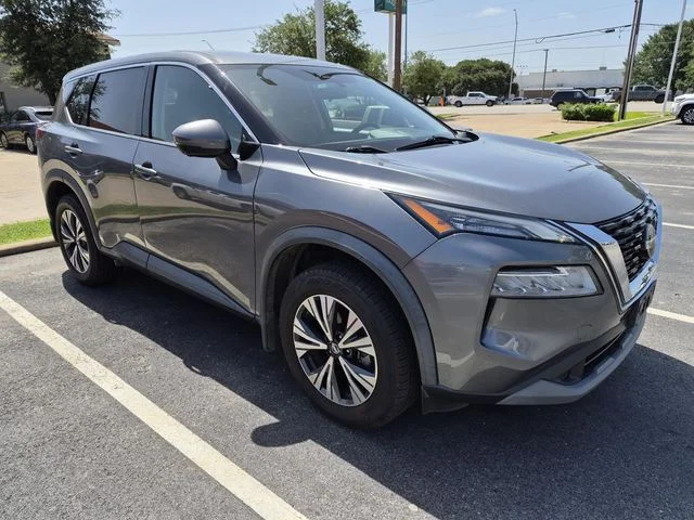 Used 2021 Gun Metallic Nissan SV image 1