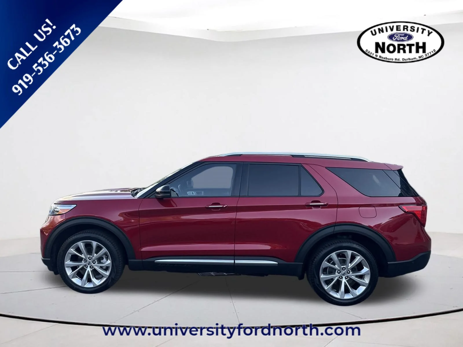 Used 2022 Rapid Red Metallic Tinted Clearcoat Ford Platinum image 4