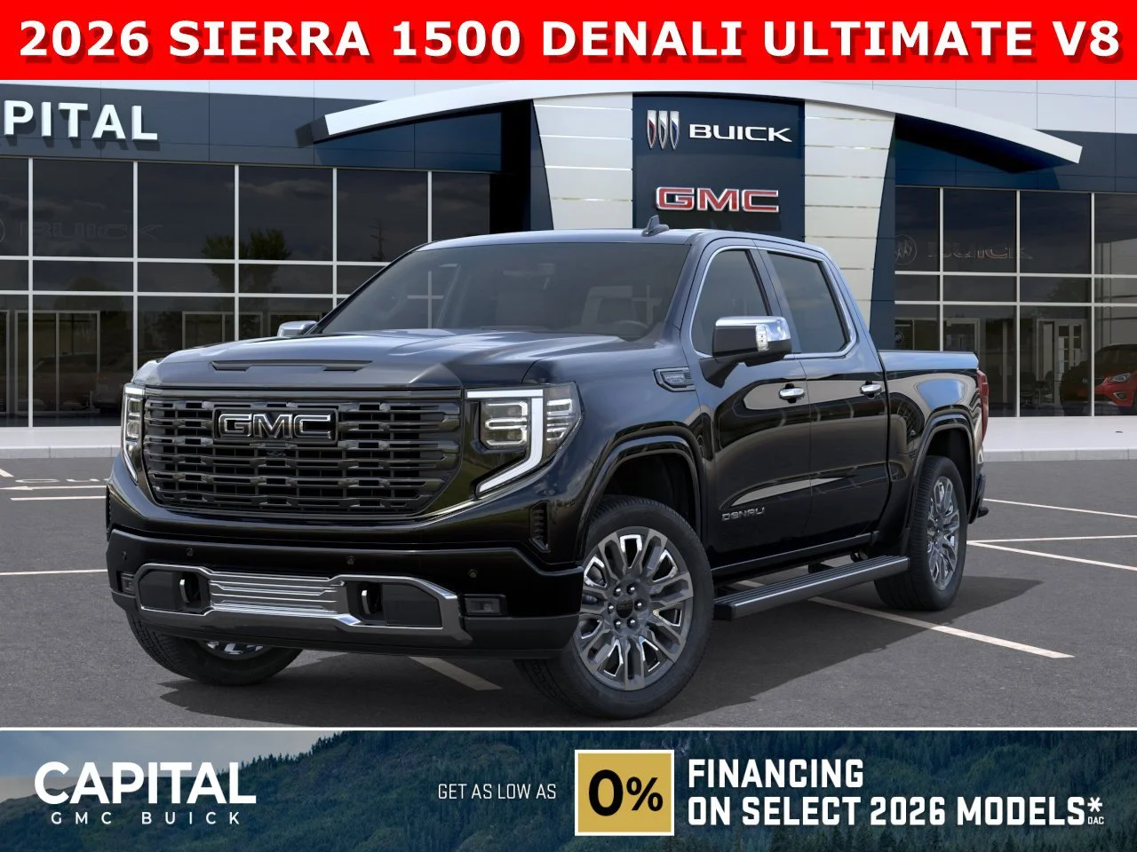 New 2026 ONYX BLACK GMC Denali Ultimate image 1