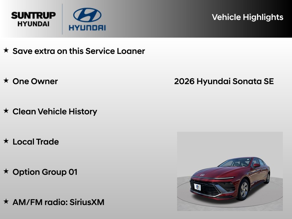 Certified Used 2026 Ultimate red Hyundai SE image 8