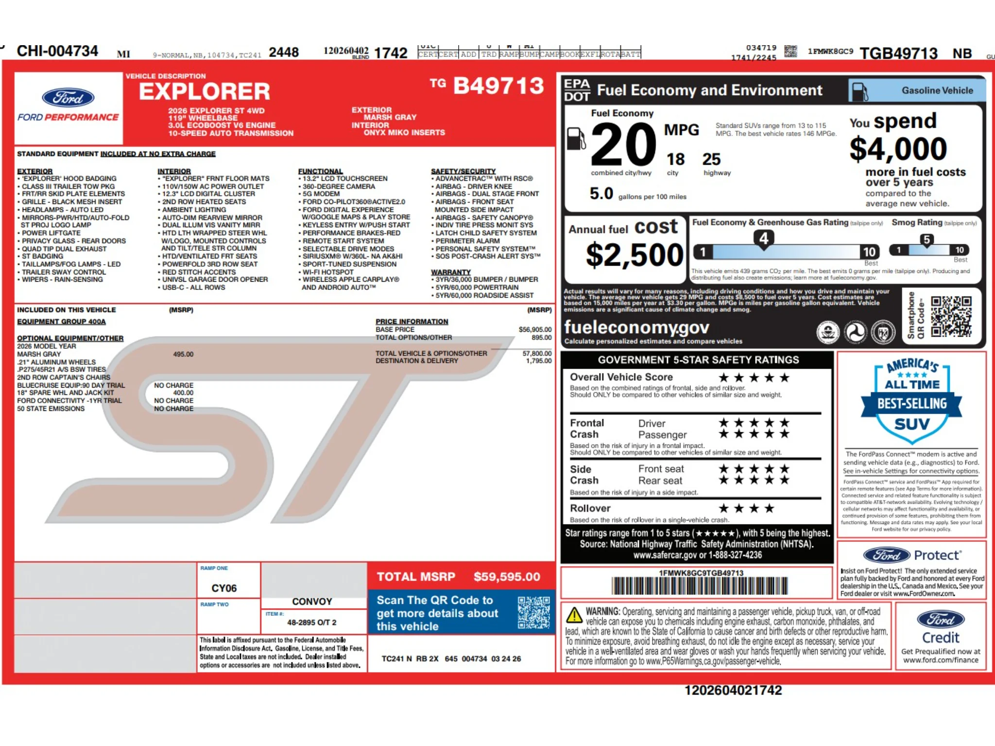 Used 2026 Marsh Gray Ford ST image 2