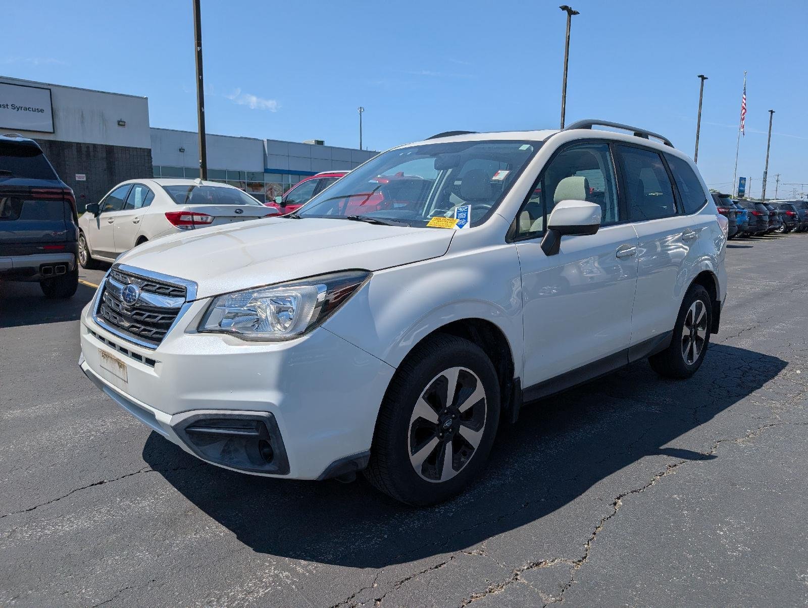 Used 2017 Crystal White Pearl Subaru Premium image 4