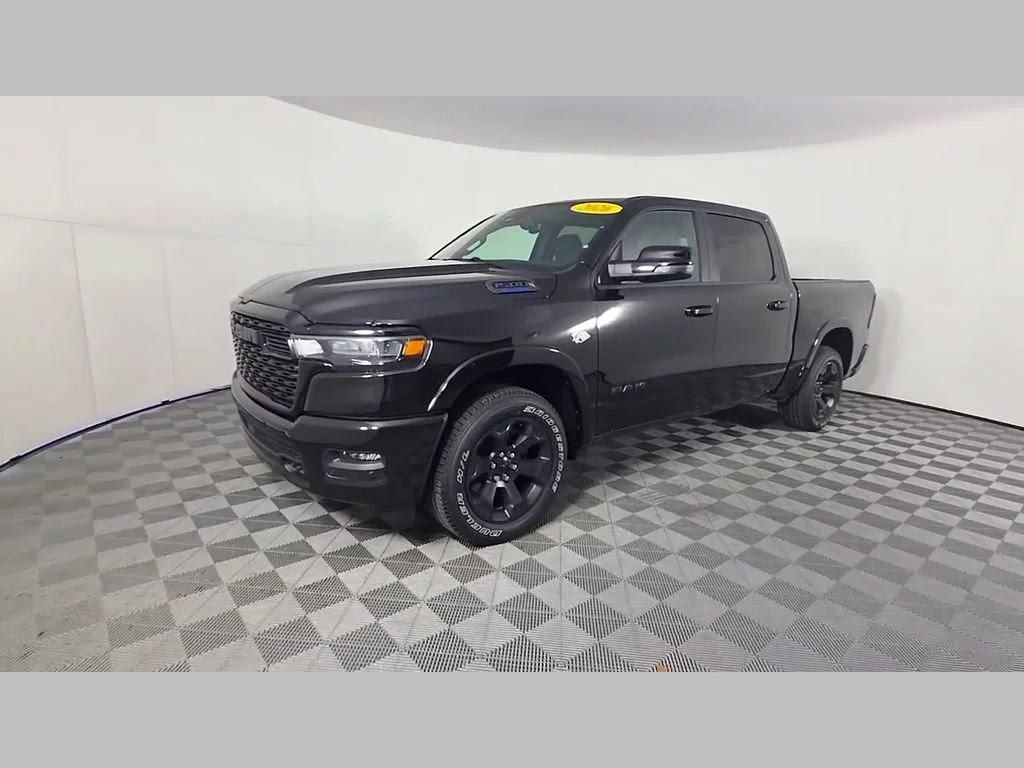 New 2026 Diamond Black Crystal Pearl-Coat Exterior Paint RAM Big Horn image 38