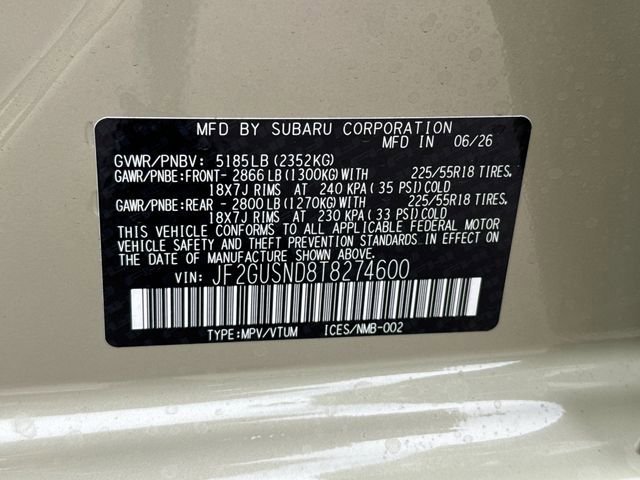 New 2026 SAND DUNE PEARL Subaru Limited Hybrid image 36