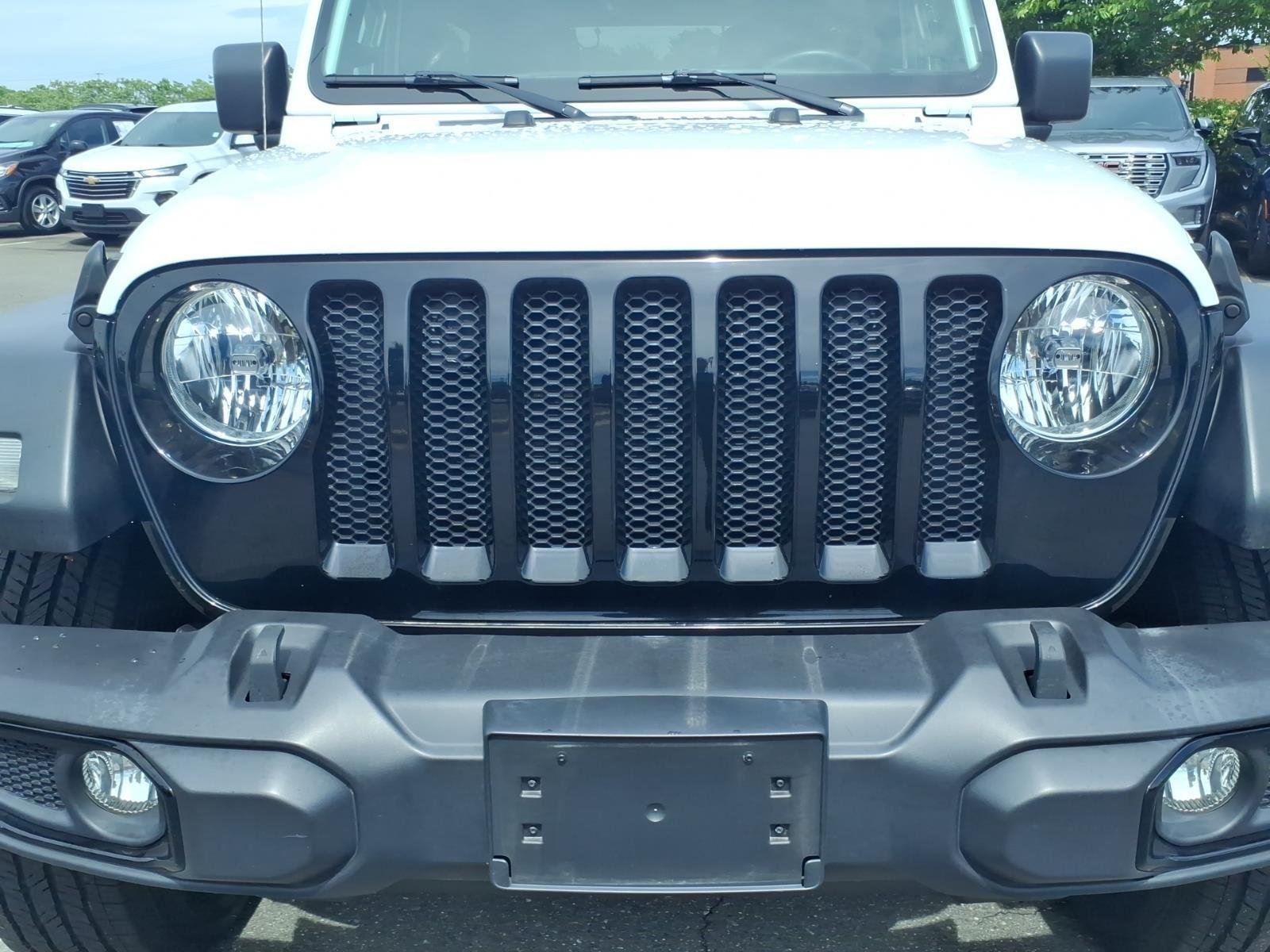 Used 2021 Bright White Clearcoat Jeep Unlimited Willys Sport image 13