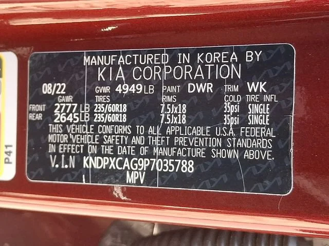 Used 2023 Red Kia SX-Prestige image 28