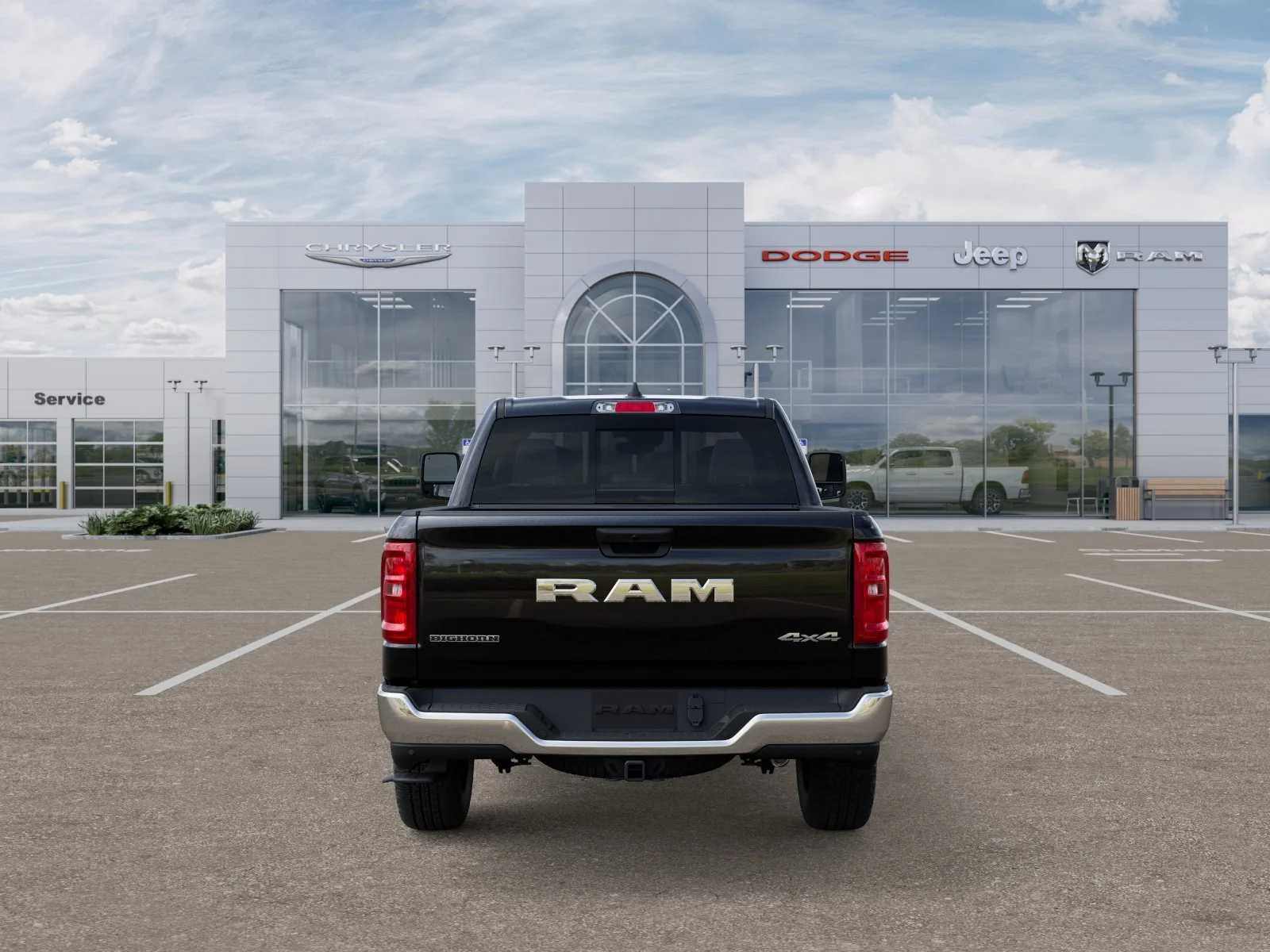 New 2025 Diamond Black Crystal Pearl-Coat Exterior Paint RAM Big Horn/Lone Star image 34