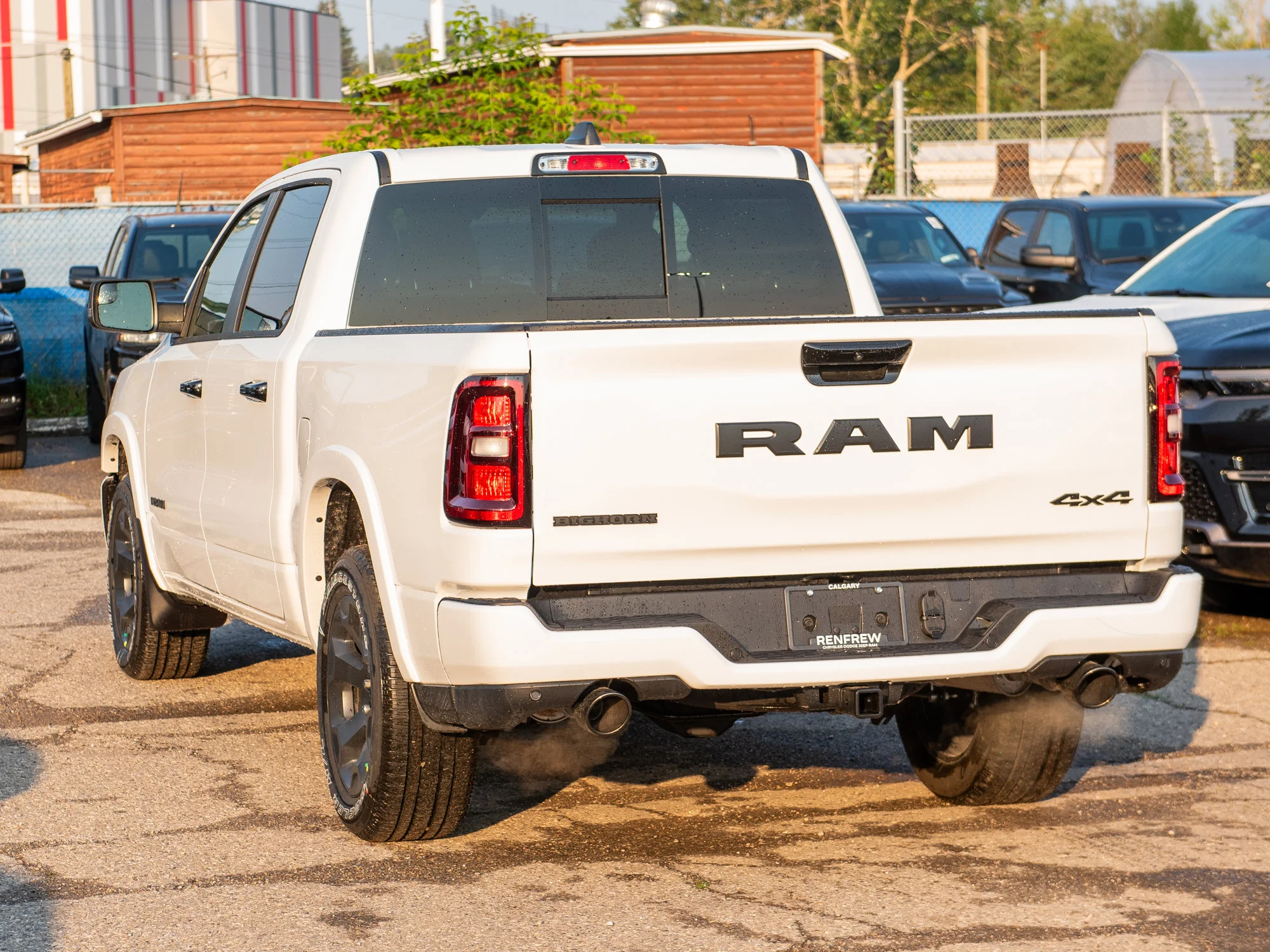 New 2026 White RAM Big Horn Night* Crew Cab 4x4, Level 2 Equipment Group, 3.92 Rear Axle image 3
