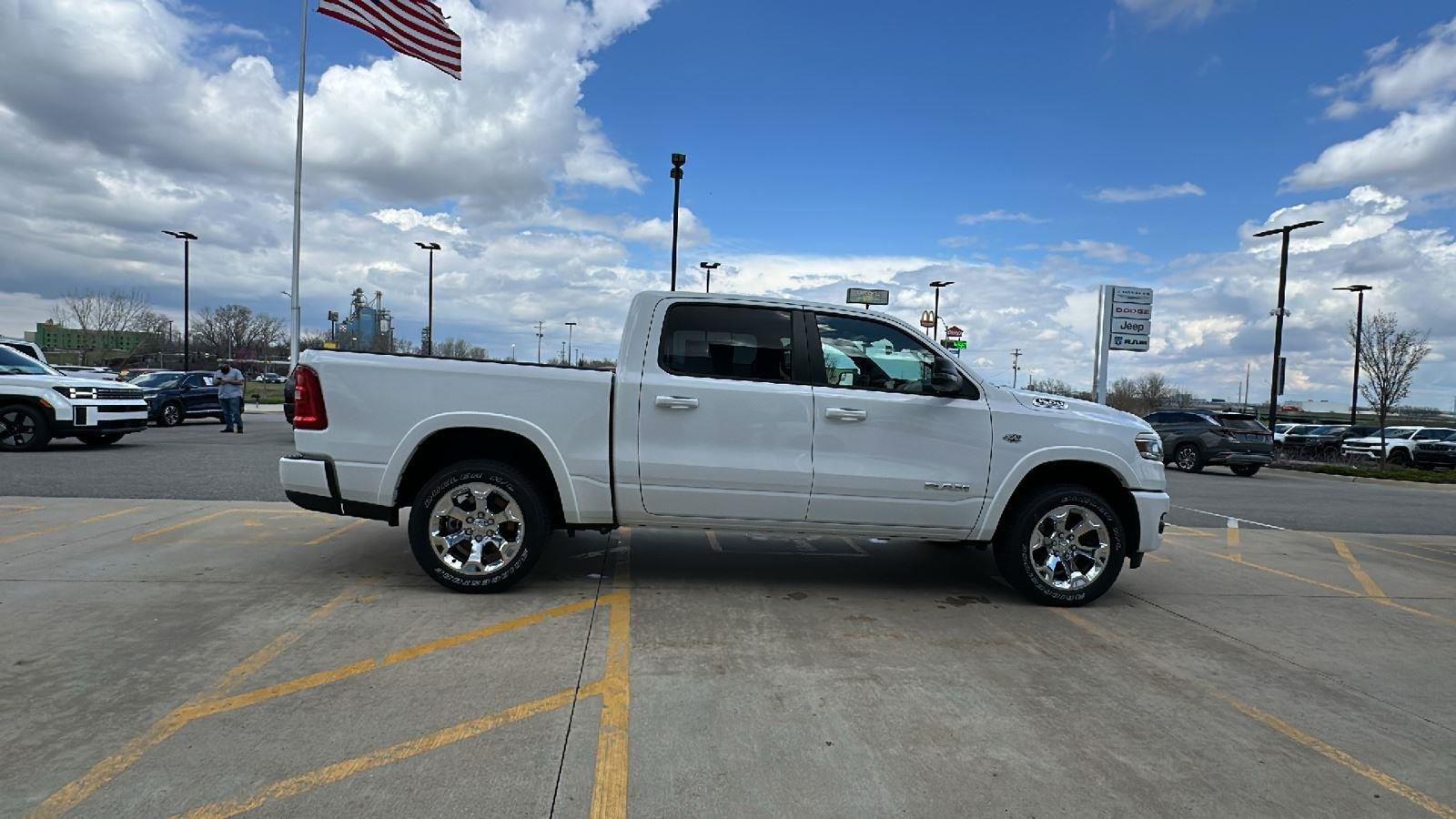 New 2026 Bright White Clear-Coat Exterior Paint RAM Big Horn image 5