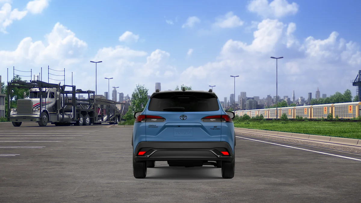 New 2026 Cavalry Blue with Jet Black roof Toyota Hybrid SE image 9