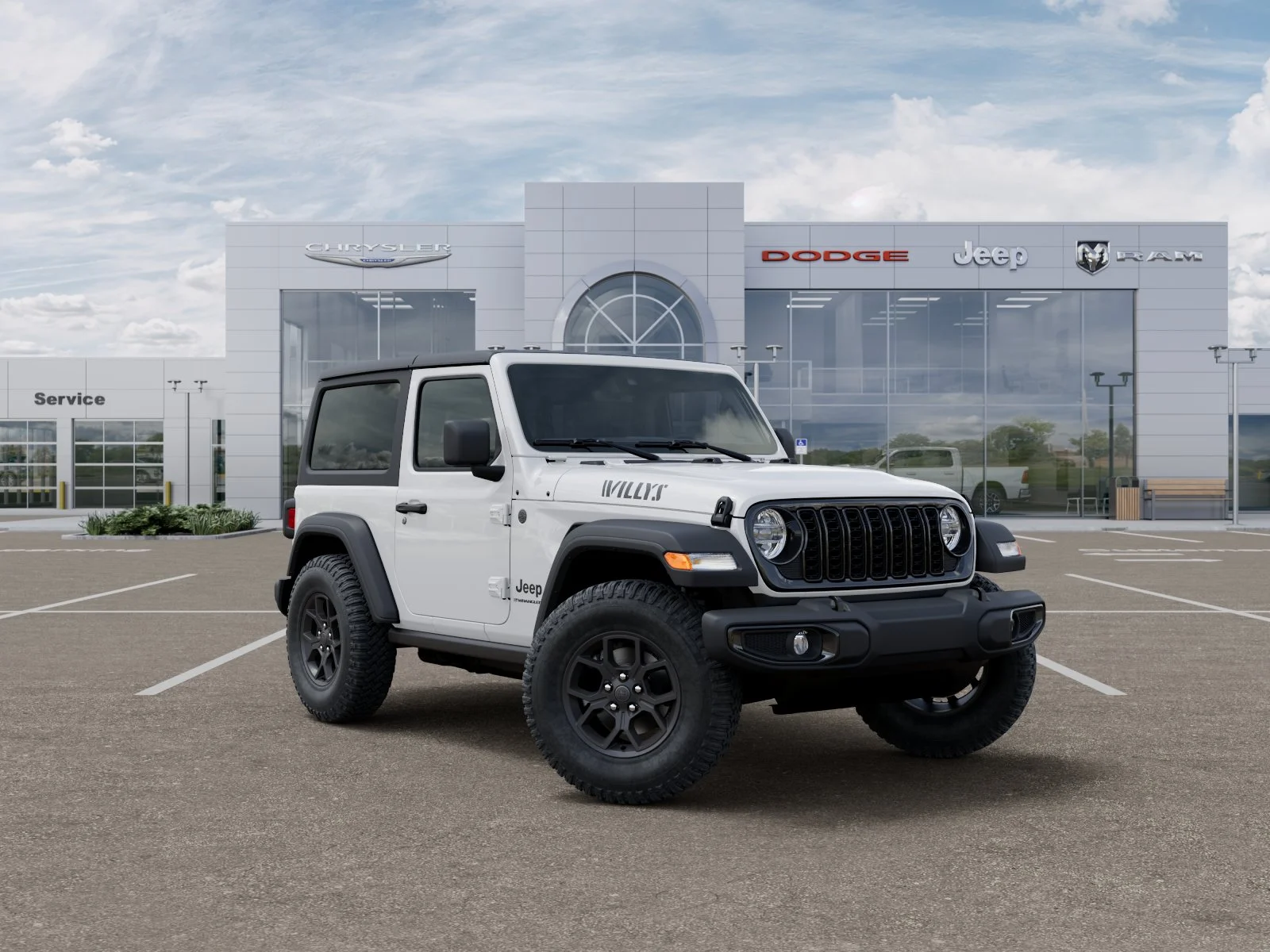 New 2026 Bright White Clear-Coat Exterior Paint Jeep Willys image 33