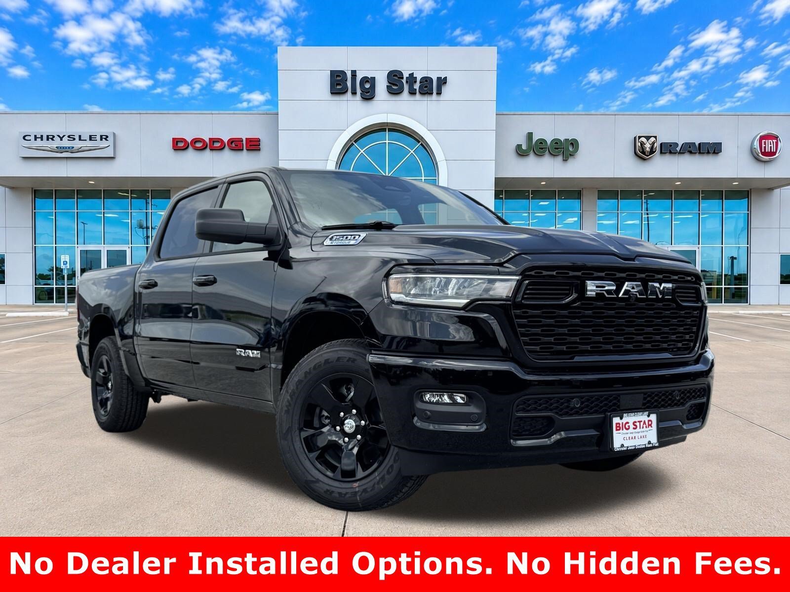 New 2026 Diamond Black Crystal Pearl-Coat Exterior Paint RAM Lone Star image 1