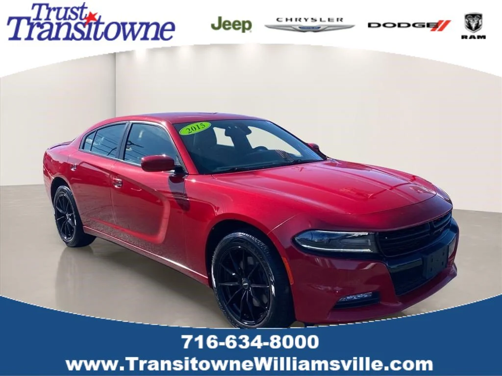 Used 2015 Redline Red Tricoat Pearl Dodge SXT image 1