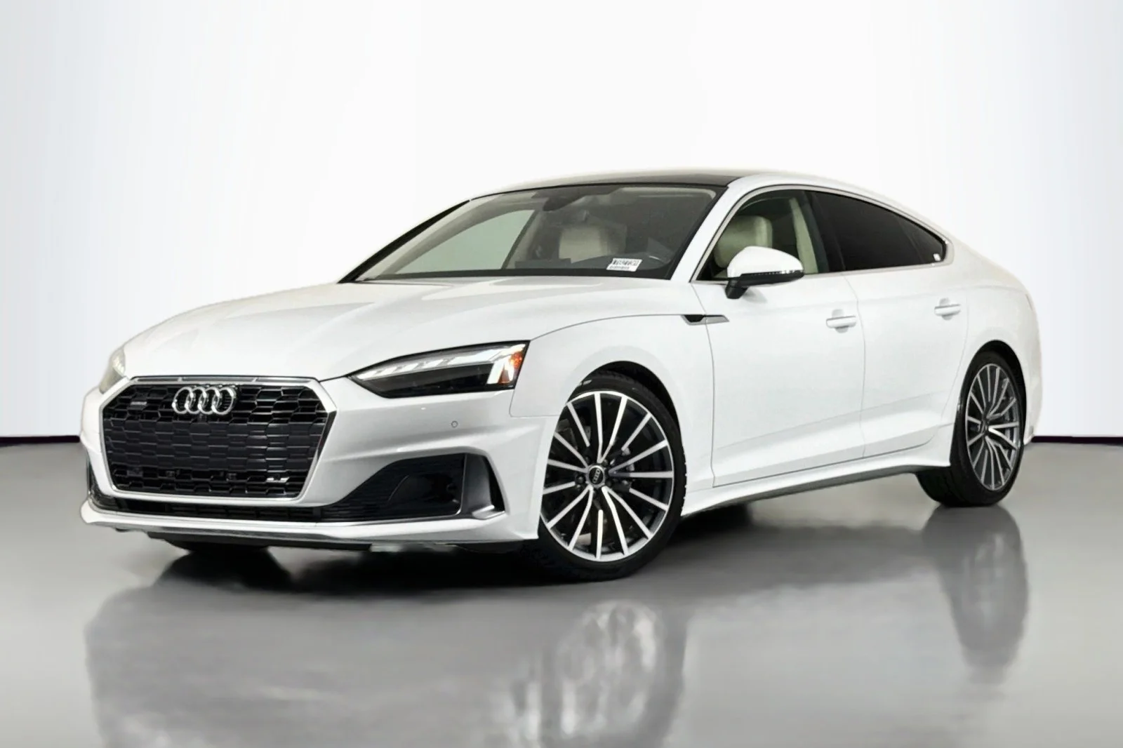 Used 2021 Glacier White Metallic Audi Premium Plus image 1