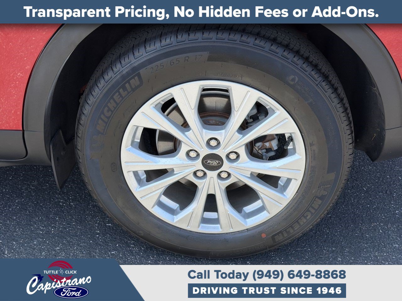 Used 2023 Rapid Red Metallic Tinted Clearcoat Ford Active image 19