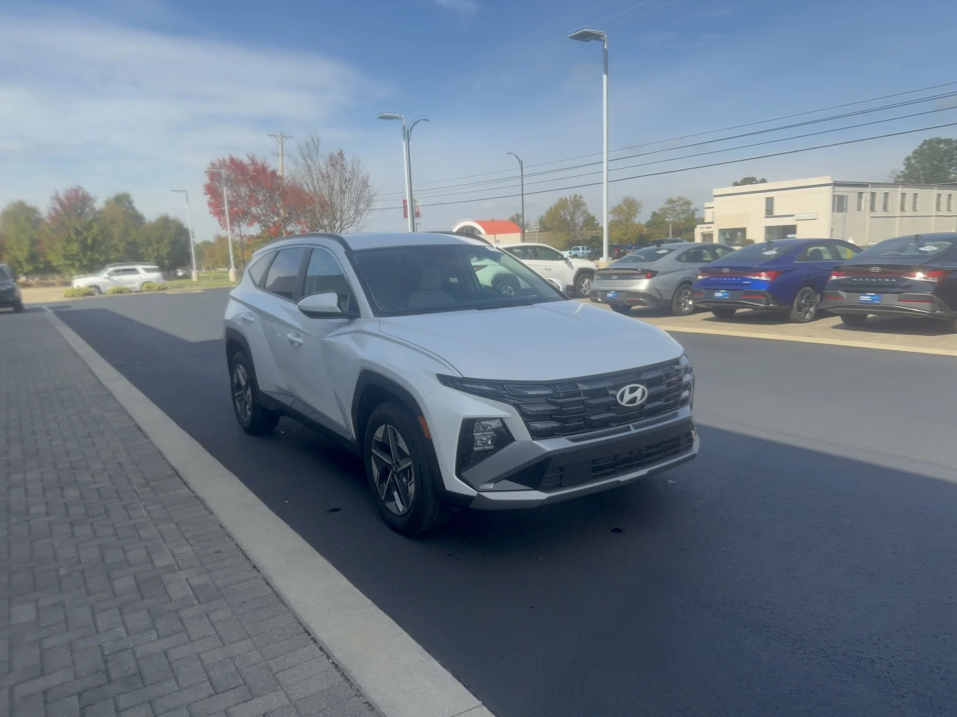 Certified Used 2025 Serenity White Pearl Hyundai SEL image 1