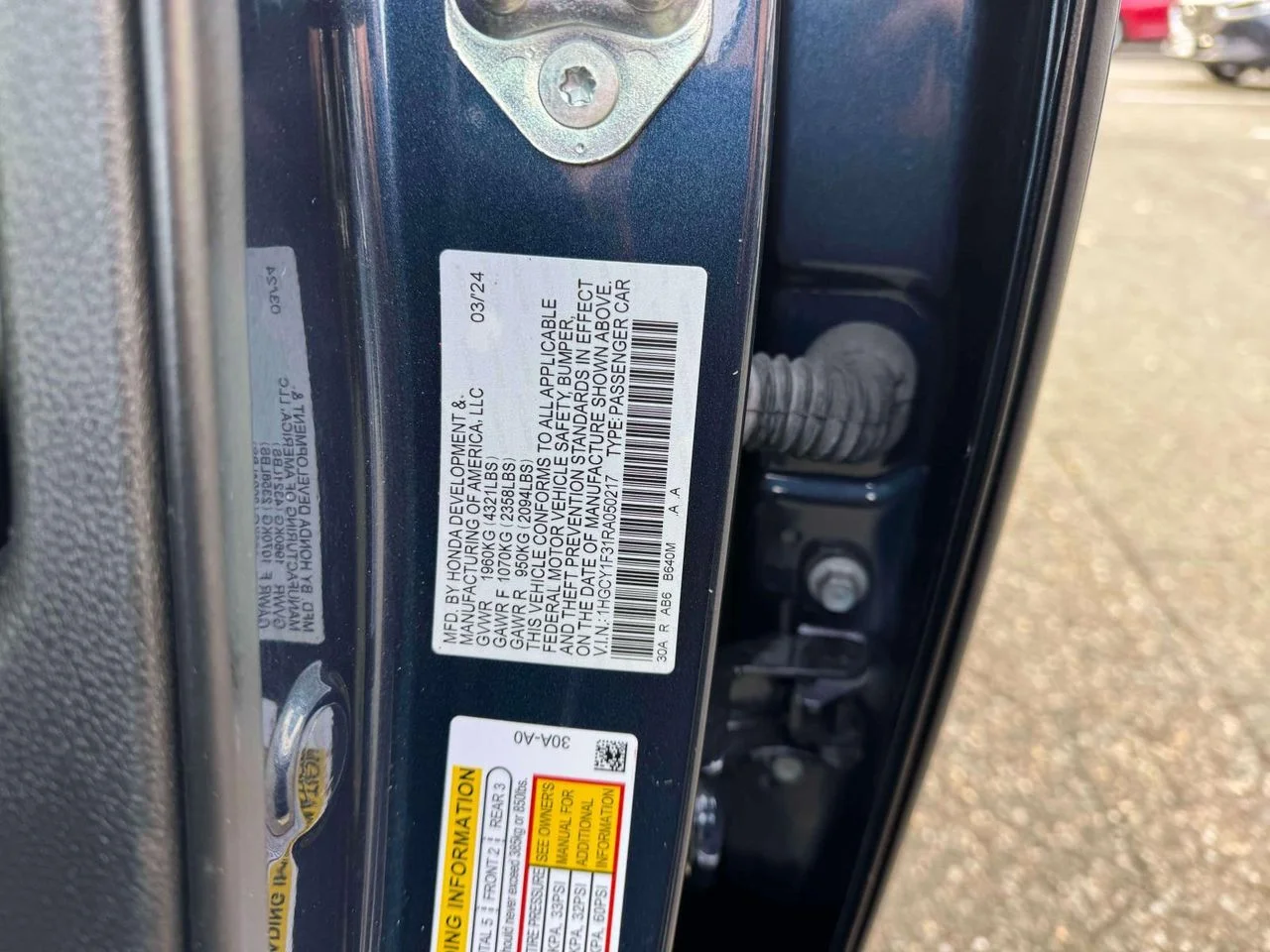 Certified Used 2024 Canyon River Blue Metallic Honda EX image 35