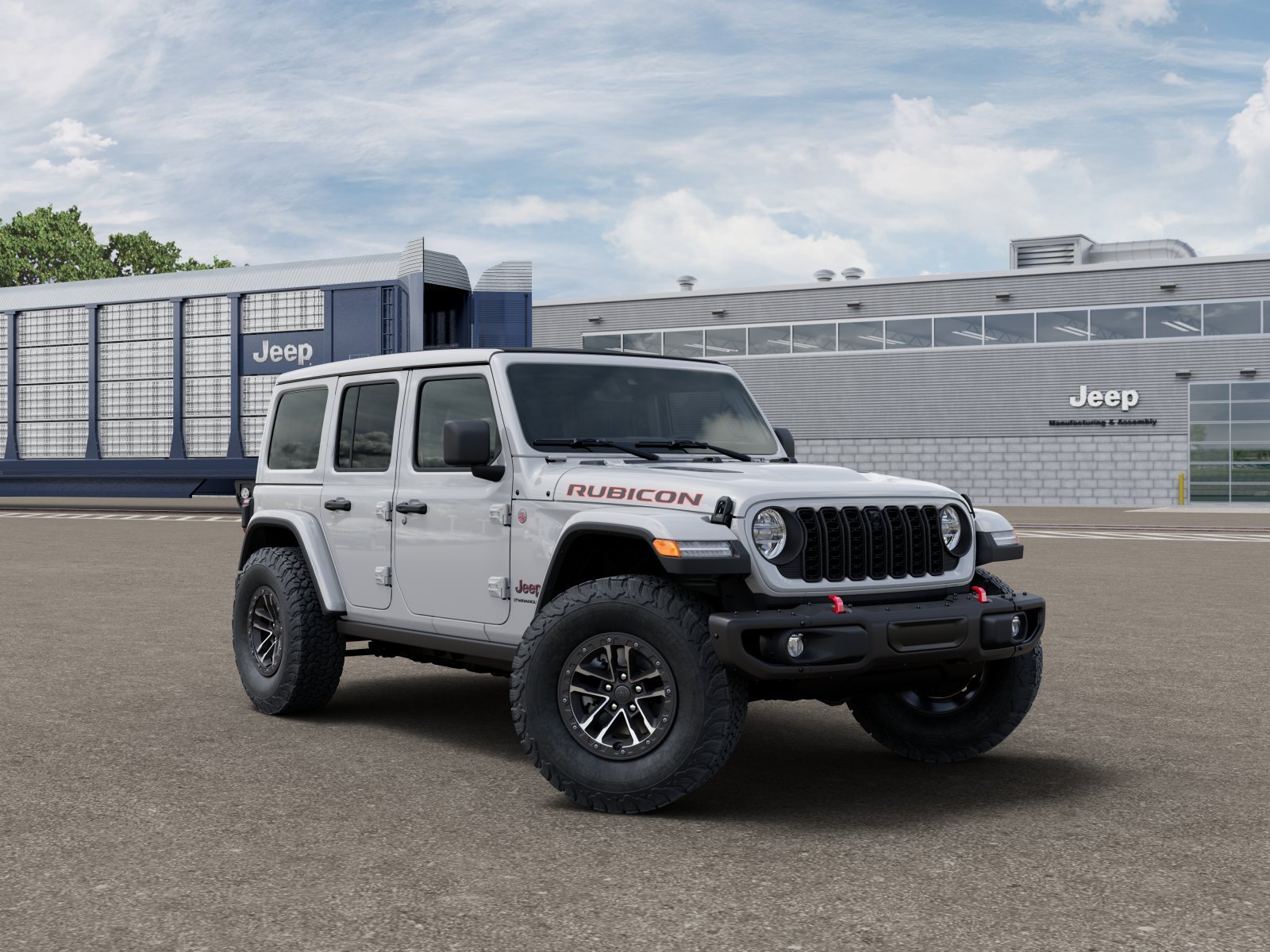 New 2026 Bright White Clear-Coat Exterior Paint Jeep Rubicon X image 24