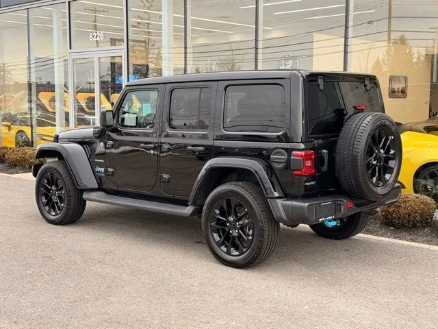 Used 2022 Black Clearcoat Jeep Unlimited Sahara 4xe image 4