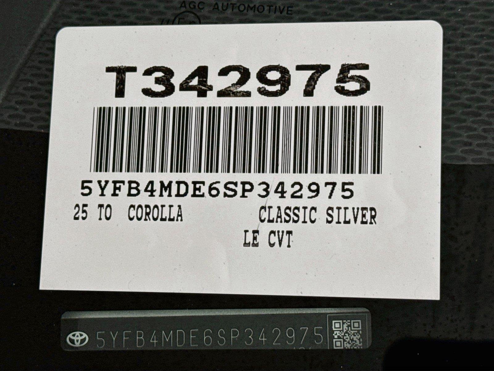 Certified Used 2025 Classic Silver Metallic Toyota LE image 42