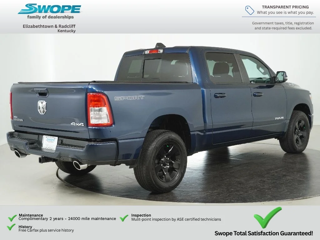 Used 2023 Patriot Blue Pearlcoat Ram Big Horn image 3