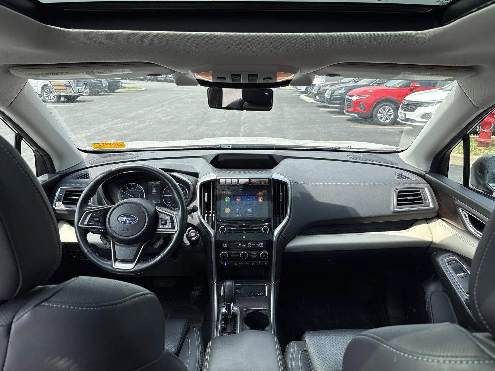 Used 2021 Crystal White Pearl Subaru Touring image 18
