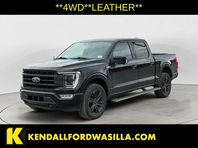 Used 2021 Agate Black Metallic Ford Lariat image 1