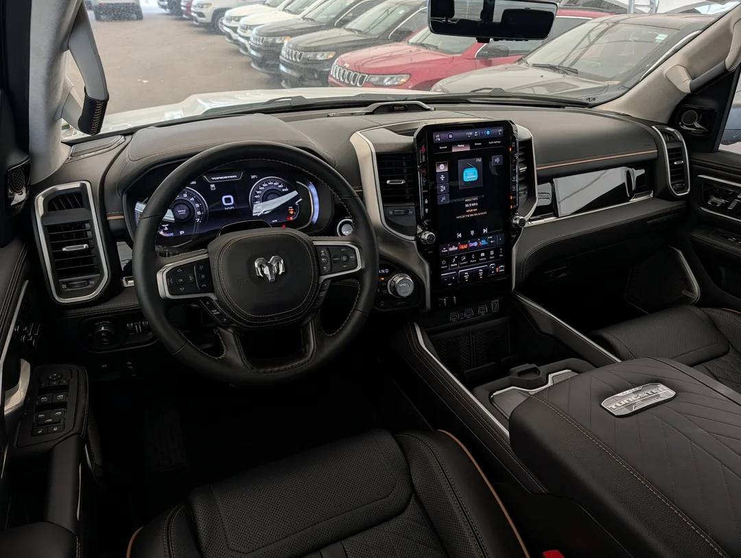 New 2026 White RAM Tungsten - - 3.0L Hurricane HO T-Turbo - Prem Lthr Bucket Seats - E-Locker Axle & More! image 26