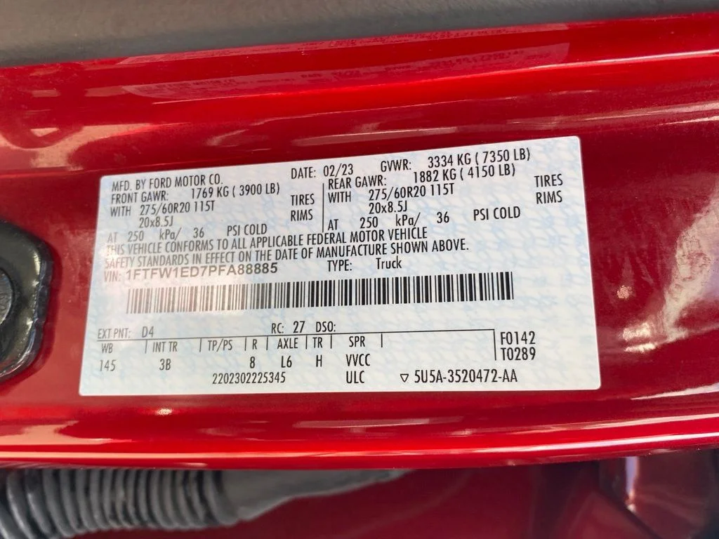 Used 2023 Red Ford Platinum image 22
