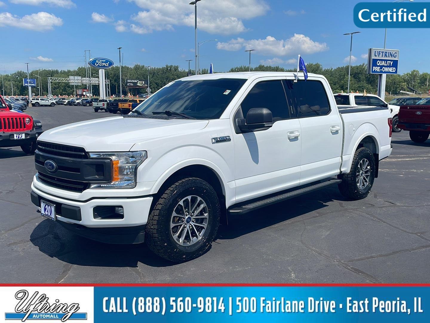 Certified Used 2020 Oxford White Ford XLT image 1