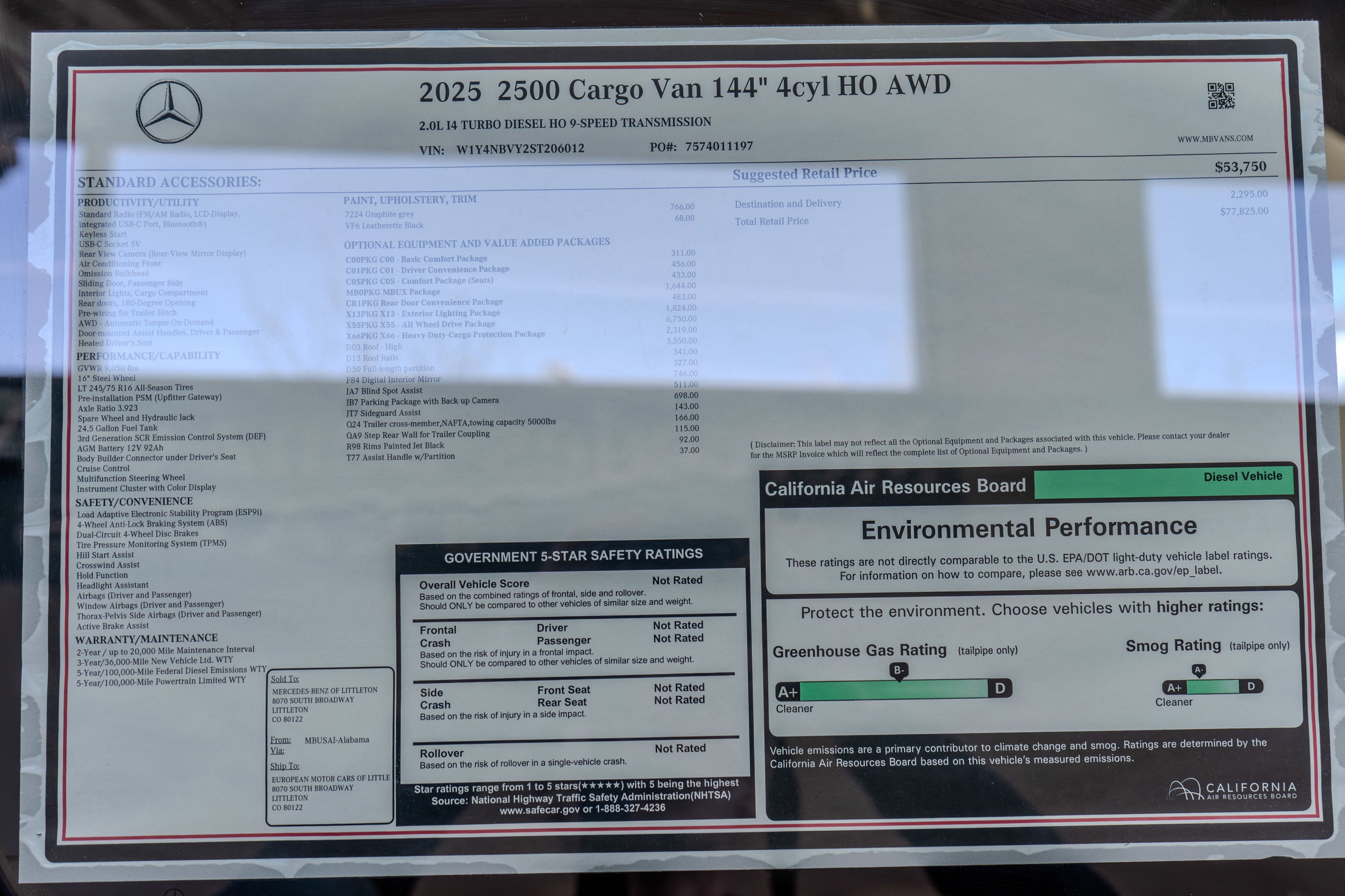 2025 Mercedes-Benz Sprinter Cargo Van Base - Photo 68