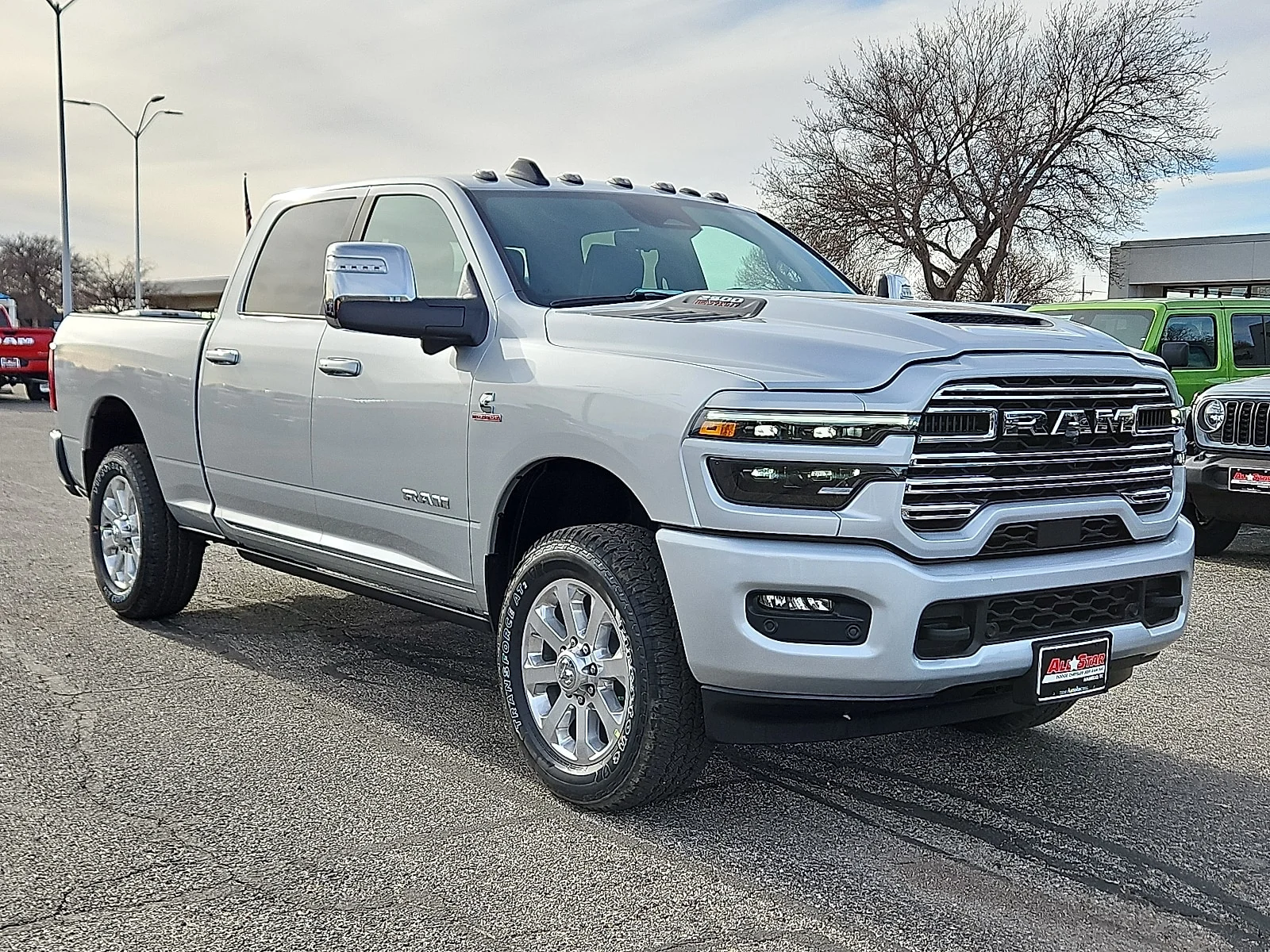 New 2026 Silver Zynith Ram LARAMIE CREW CAB 4X4 6