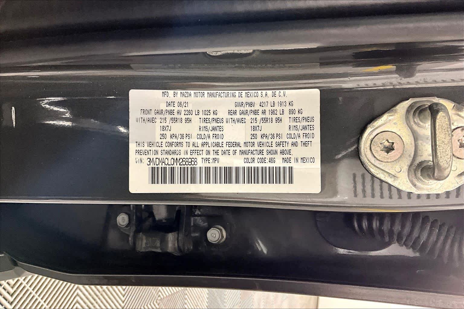 Used 2021 Machine Gray Metallic Mazda Preferred image 33