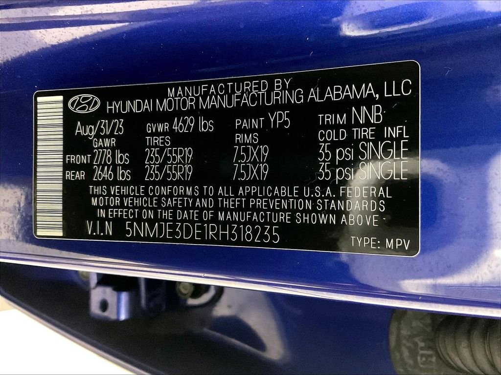 Used 2024 Blue Hyundai Limited image 37