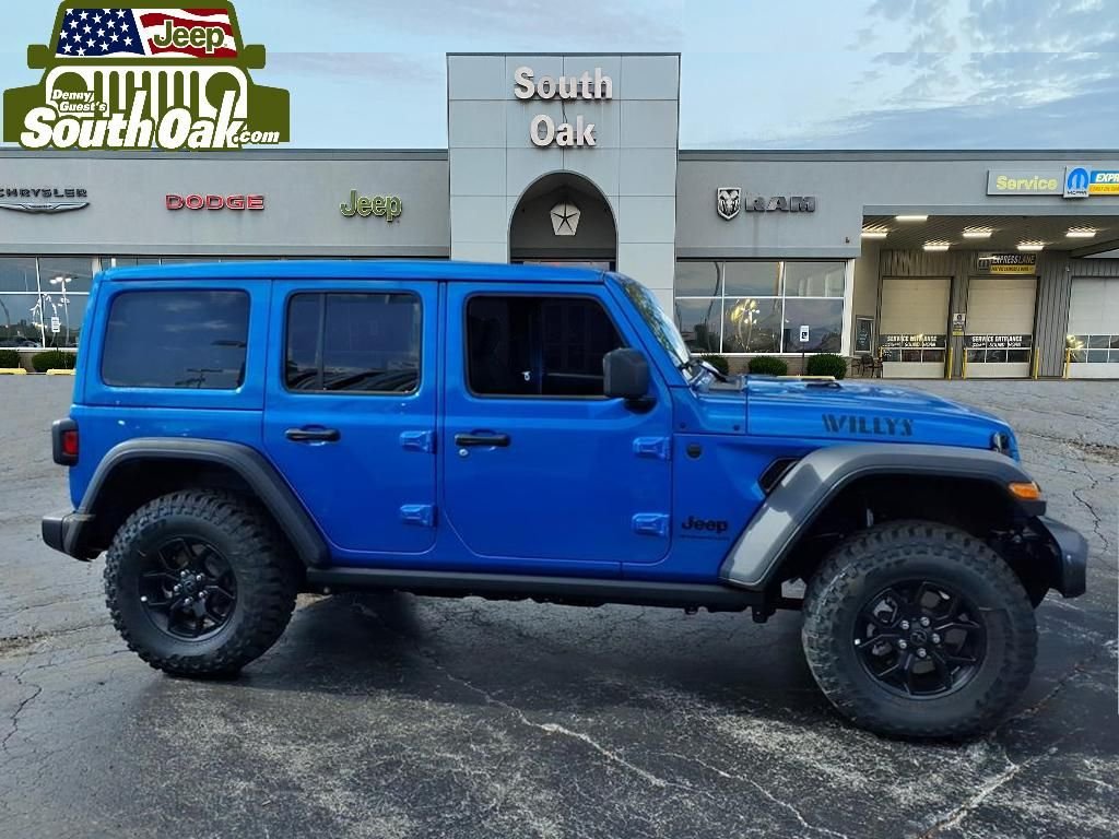 New 2026 Hydro Blue Pearl-Coat Exterior Paint Jeep Willys image 2