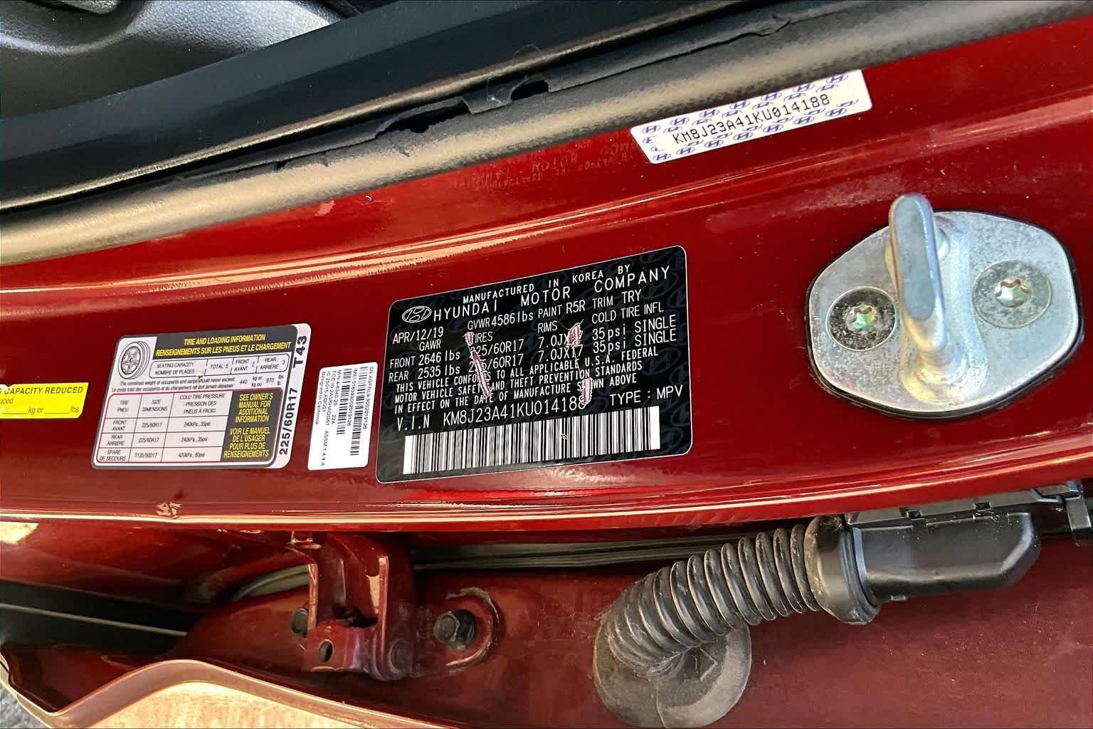 Used 2019 Gemstone Red Hyundai SE image 33